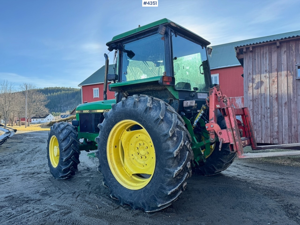 Traktor 1991 John Deere 2850 4x4 Synchron w/ front hydraulics.: bilde 8