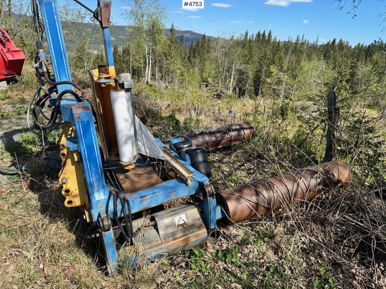 1991 Tellefsdal Autowrap 1500 Round bale wrapper w/ Control box. - Grasutstyr: bilde 4 1991 Tellefsdal Autowrap 1500 Round bale wrapper w/ Control box. - Grasutstyr: bilde 4