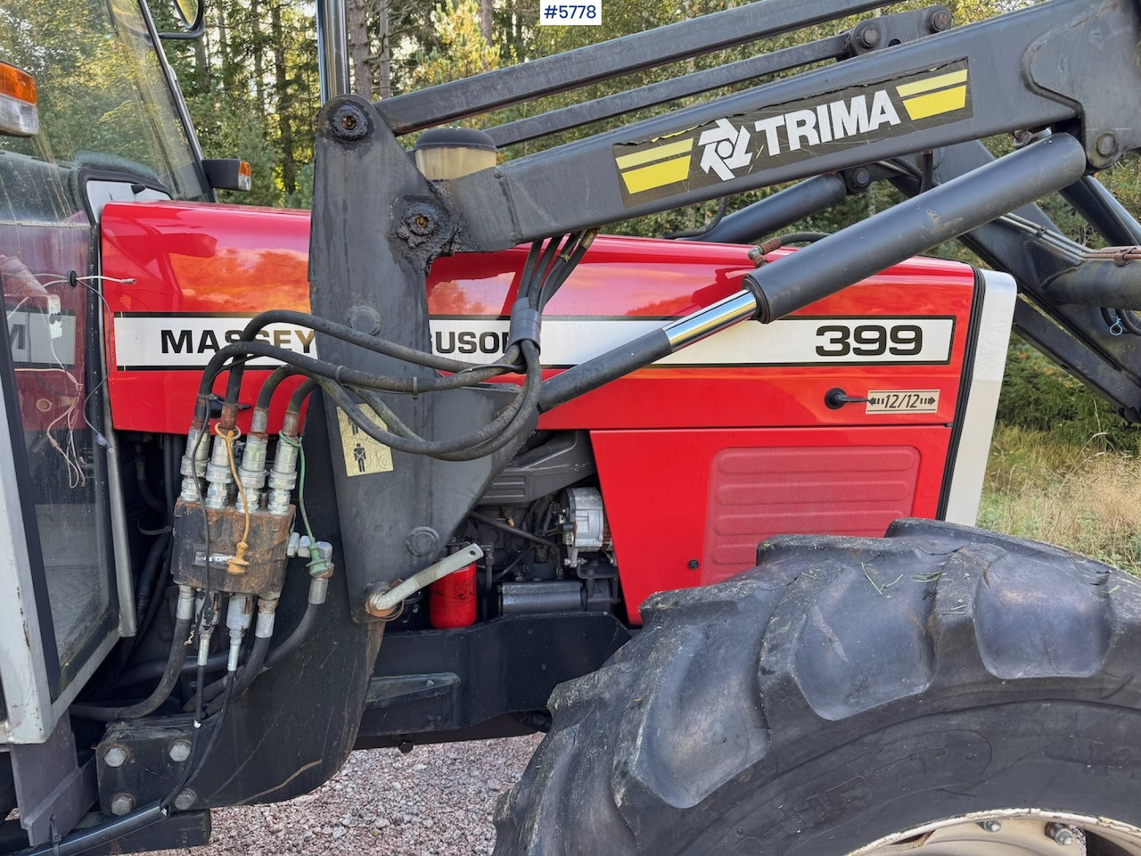 1995 Massey Ferguson 399 w/ front loader. - Traktor: bilde 3 1995 Massey Ferguson 399 w/ front loader. - Traktor: bilde 3