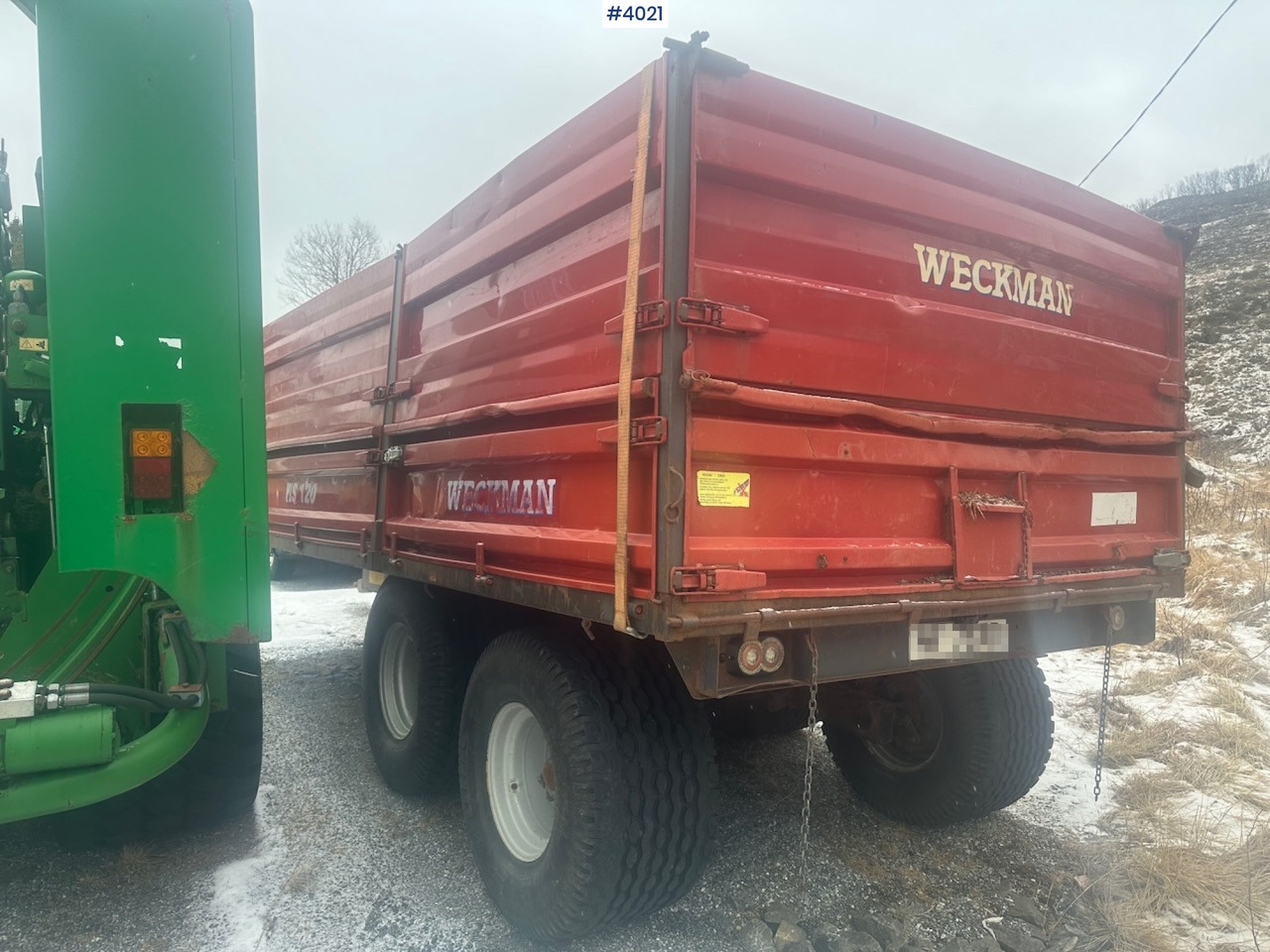 2006 Weckman WS120 traktorhenger m/ rundballegrinder og toppkarmer. - Landbrukstilhenger: bilde 3 2006 Weckman WS120 traktorhenger m/ rundballegrinder og toppkarmer. - Landbrukstilhenger: bilde 3