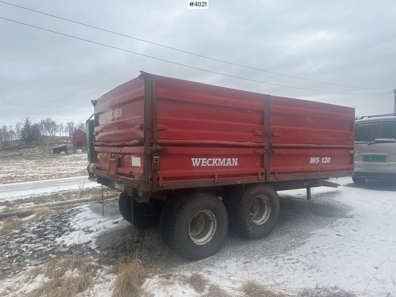 2006 Weckman WS120 traktorhenger m/ rundballegrinder og toppkarmer. - Landbrukstilhenger: bilde 5 2006 Weckman WS120 traktorhenger m/ rundballegrinder og toppkarmer. - Landbrukstilhenger: bilde 5