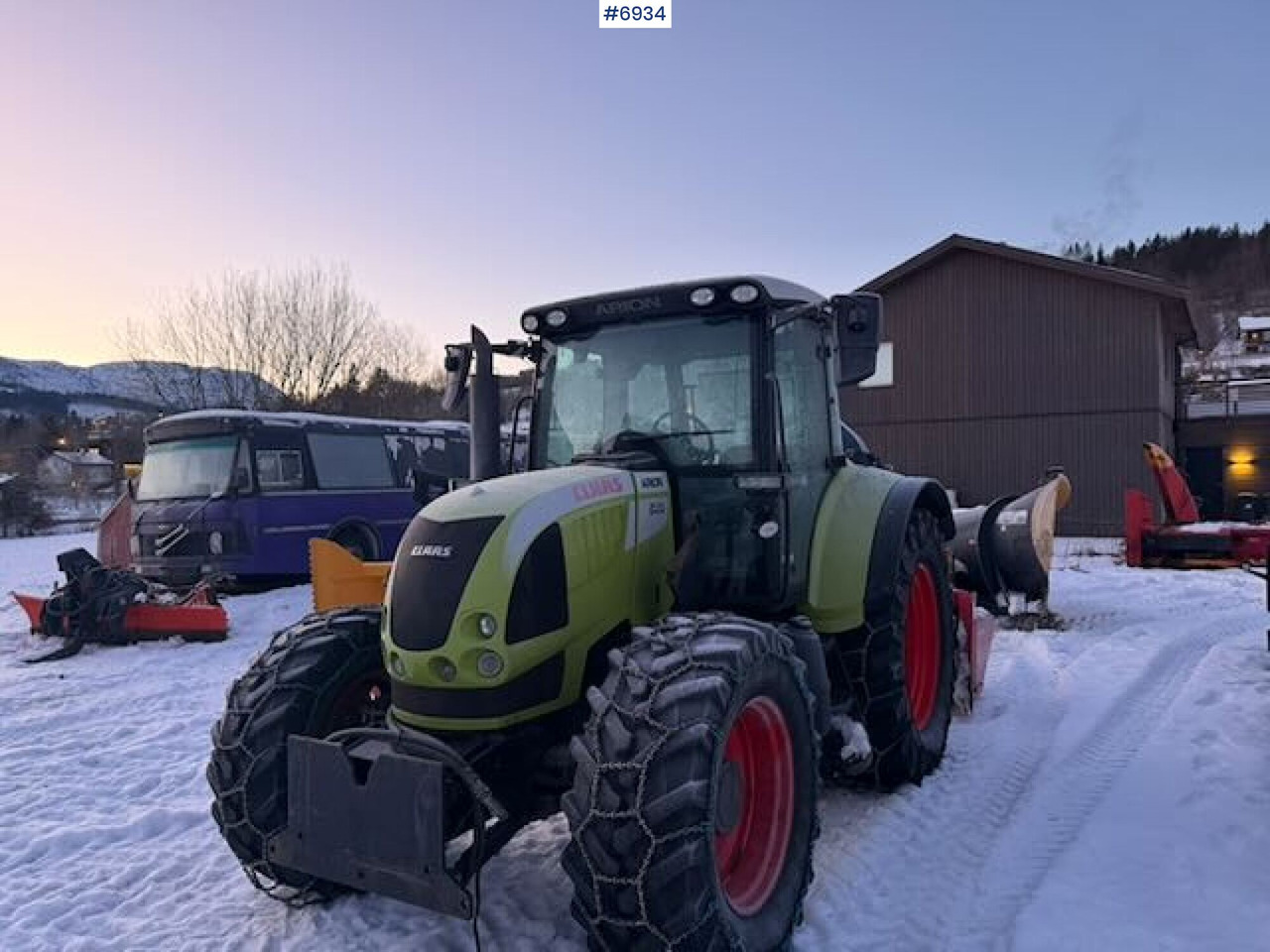 2010 Claas Arion 540 w/ Front loader and snow plow - Traktor: bilde 4 2010 Claas Arion 540 w/ Front loader and snow plow - Traktor: bilde 4