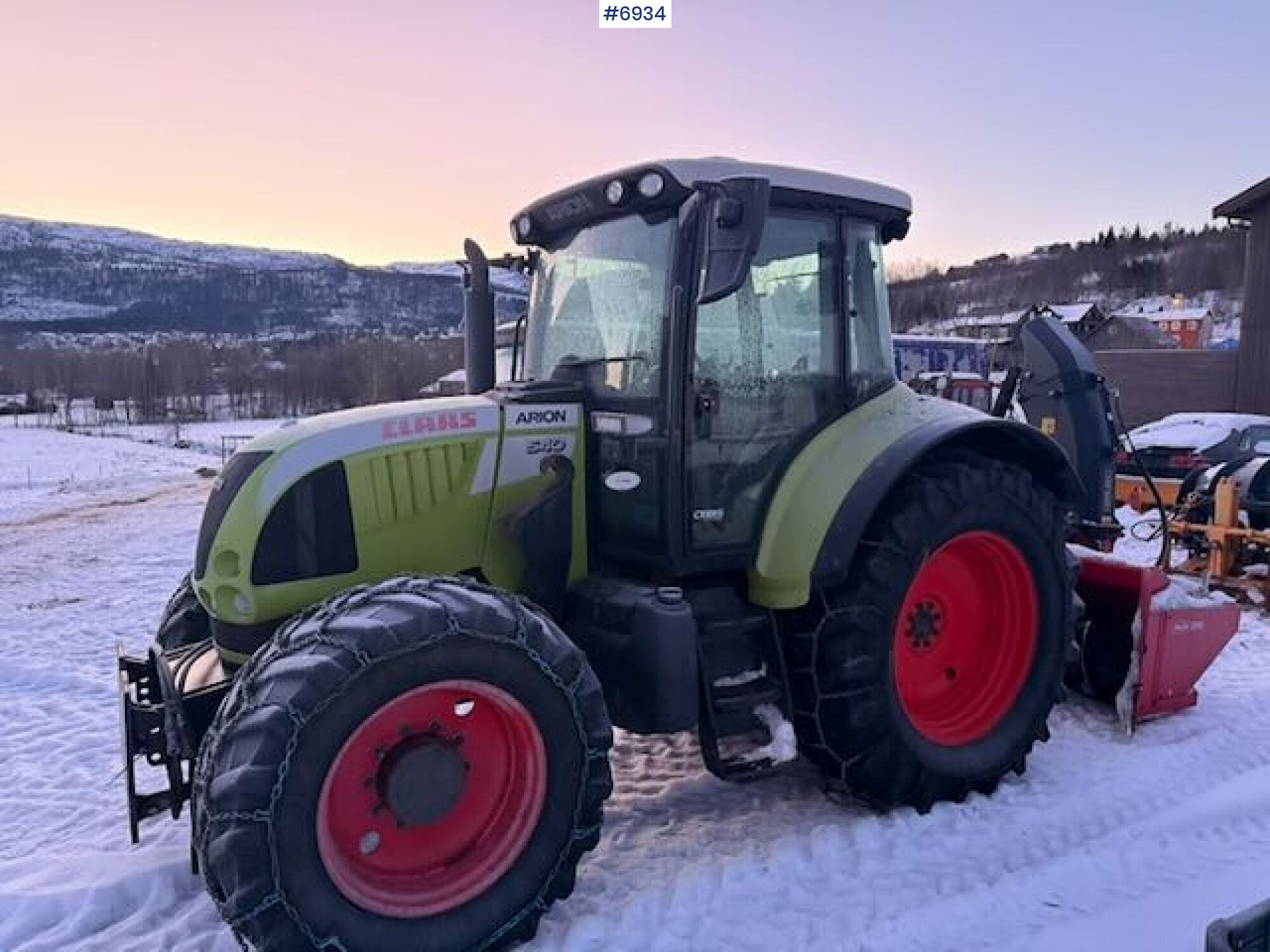 2010 Claas Arion 540 w/ Front loader and snow plow - Traktor: bilde 3 2010 Claas Arion 540 w/ Front loader and snow plow - Traktor: bilde 3