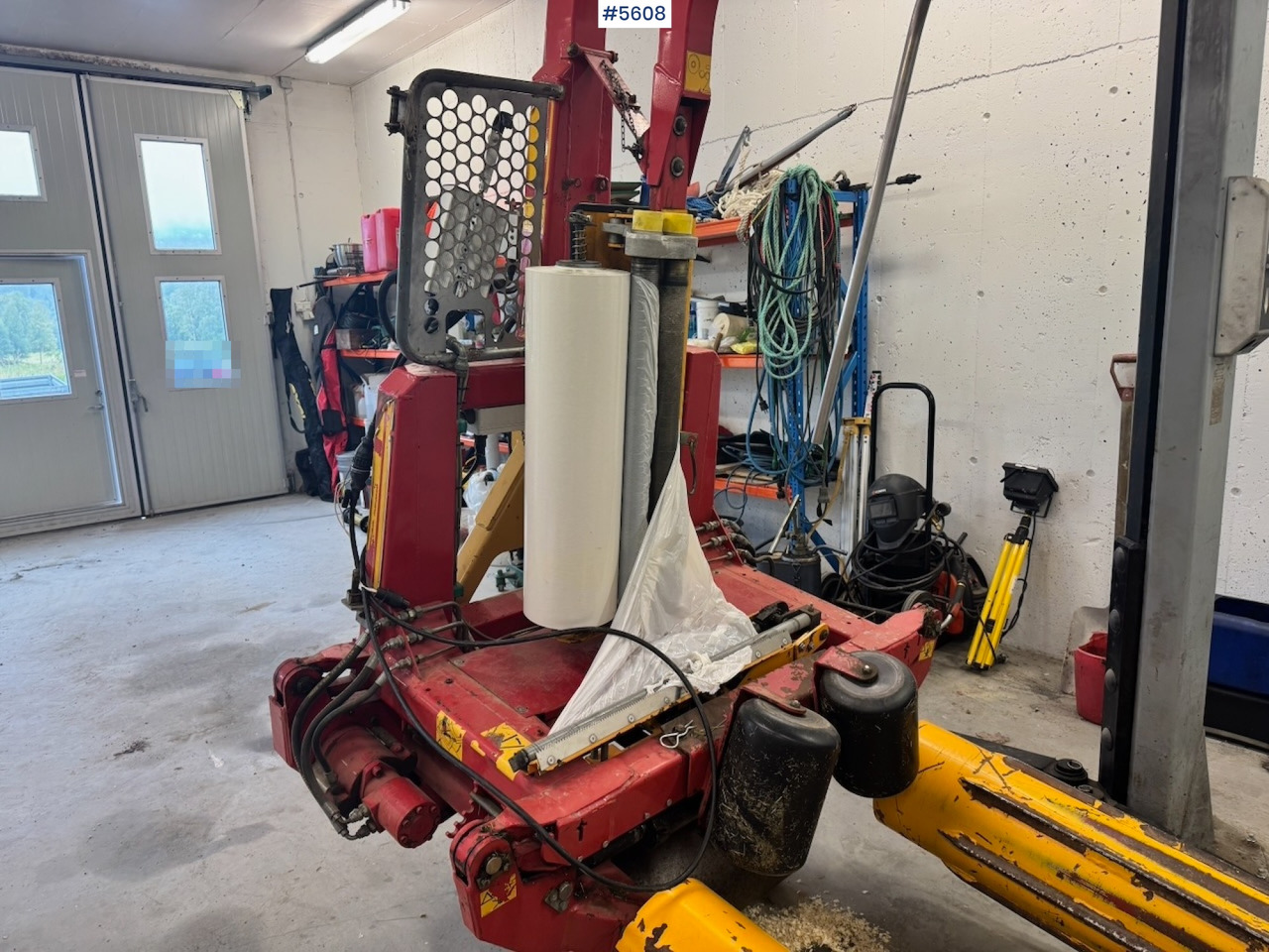 Approx. 2005 Tellefsdal Round Bale Wrapper. New control box - Grasutstyr: bilde 4 Approx. 2005 Tellefsdal Round Bale Wrapper. New control box - Grasutstyr: bilde 4