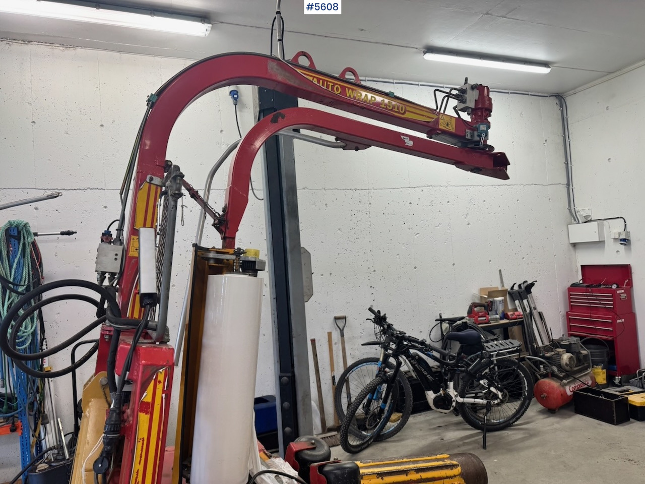 Approx. 2005 Tellefsdal Round Bale Wrapper. New control box - Grasutstyr: bilde 3 Approx. 2005 Tellefsdal Round Bale Wrapper. New control box - Grasutstyr: bilde 3