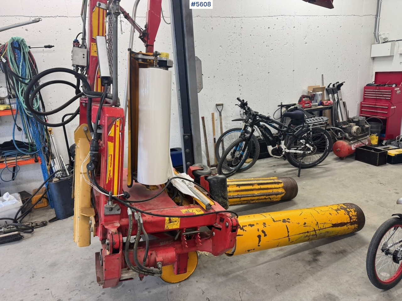 Approx. 2005 Tellefsdal Round Bale Wrapper. New control box - Grasutstyr: bilde 5 Approx. 2005 Tellefsdal Round Bale Wrapper. New control box - Grasutstyr: bilde 5