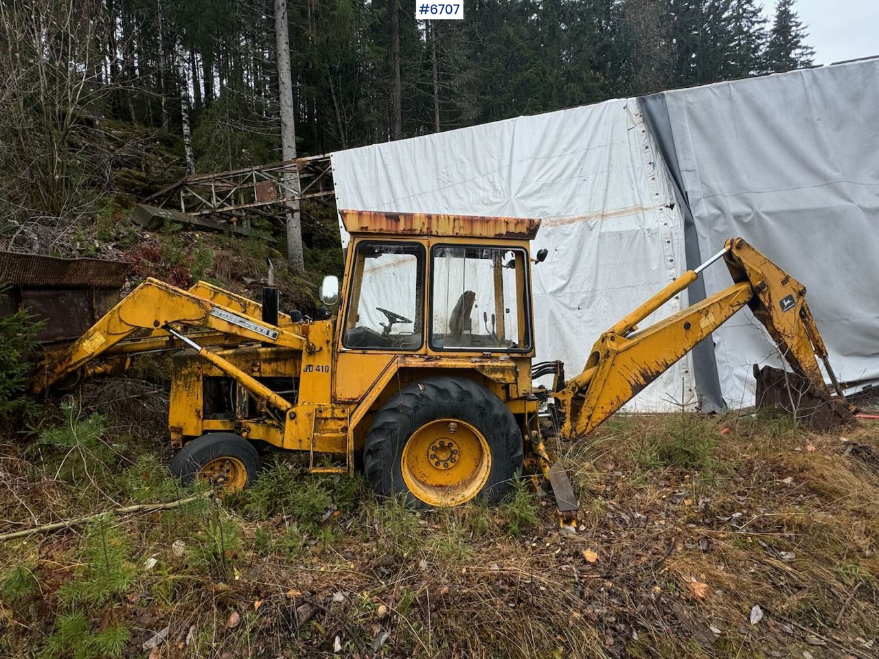 John Deere 410 Backhoe loader - Traktor: bilde 1 John Deere 410 Backhoe loader - Traktor: bilde 1