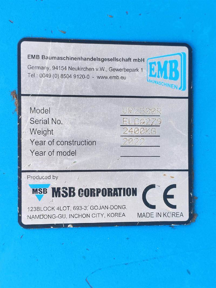 EMB VP2500R - Hydraulisk saks: bilde 3 EMB VP2500R - Hydraulisk saks: bilde 3