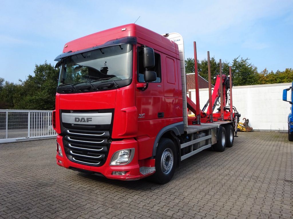 DAF XF 510 + EPSILON M120Z Holzheckladekran +Greifer - Tømmerbil, Kranbil: bilde 4 DAF XF 510 + EPSILON M120Z Holzheckladekran +Greifer - Tømmerbil, Kranbil: bilde 4