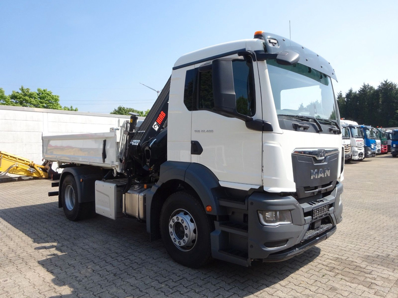 Tippbil, Kranbil MAN 22.400 TGS + HIAB X-HIDUO 138 Kran: bilde 14