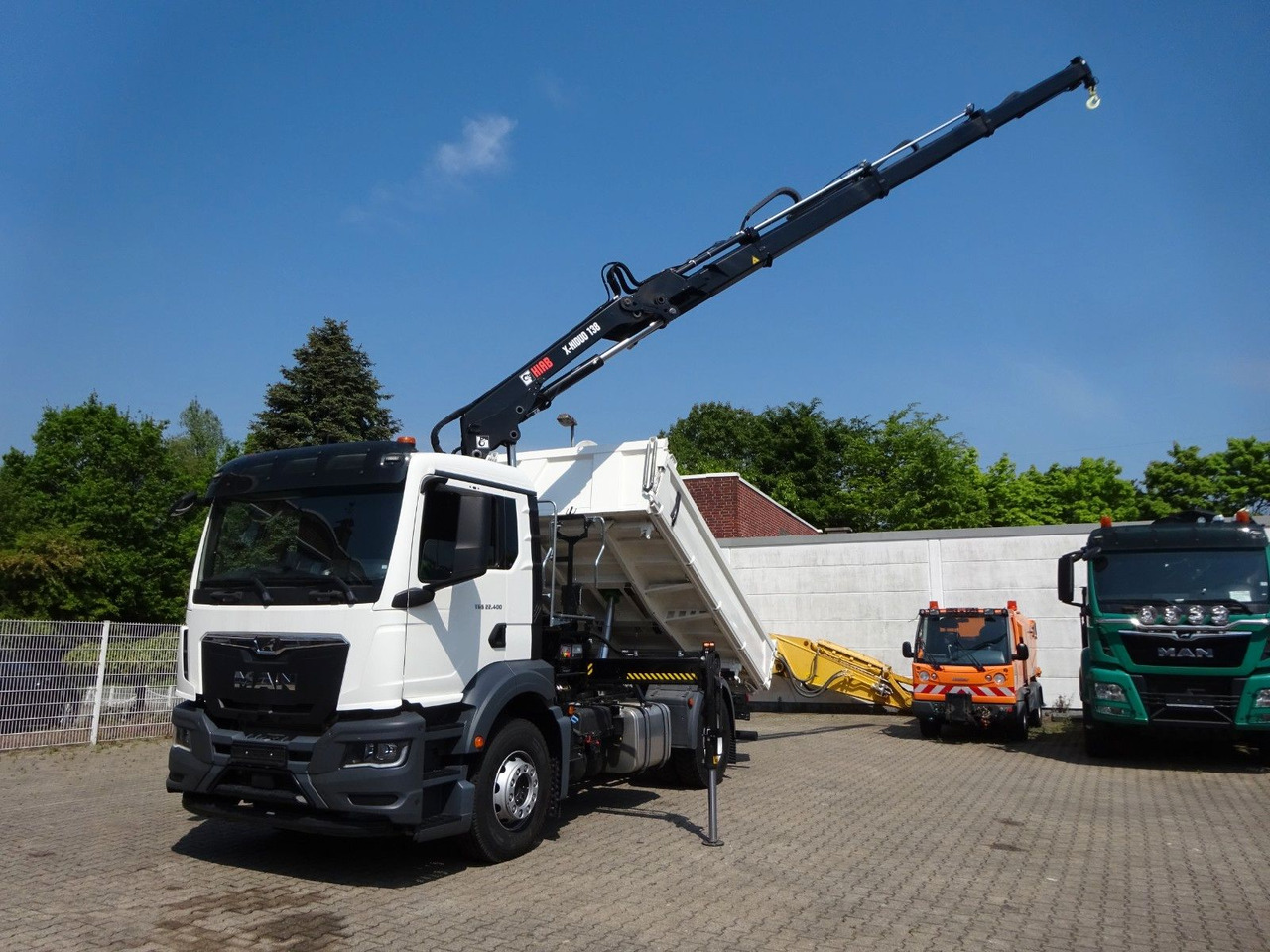 MAN 22.400 TGS + HIAB X-HIDUO 138 Kran - Tippbil, Kranbil: bilde 3 MAN 22.400 TGS + HIAB X-HIDUO 138 Kran - Tippbil, Kranbil: bilde 3