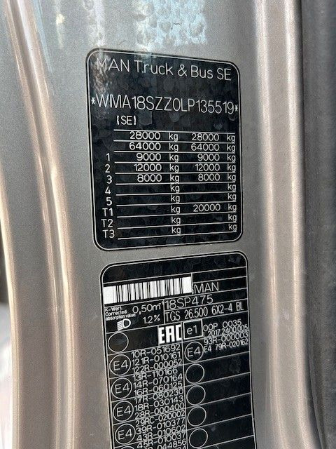 Kranbil MAN 28.500 TGS 3Skipper + Fassi 395 Kran+Greifer 6x2: bilde 37