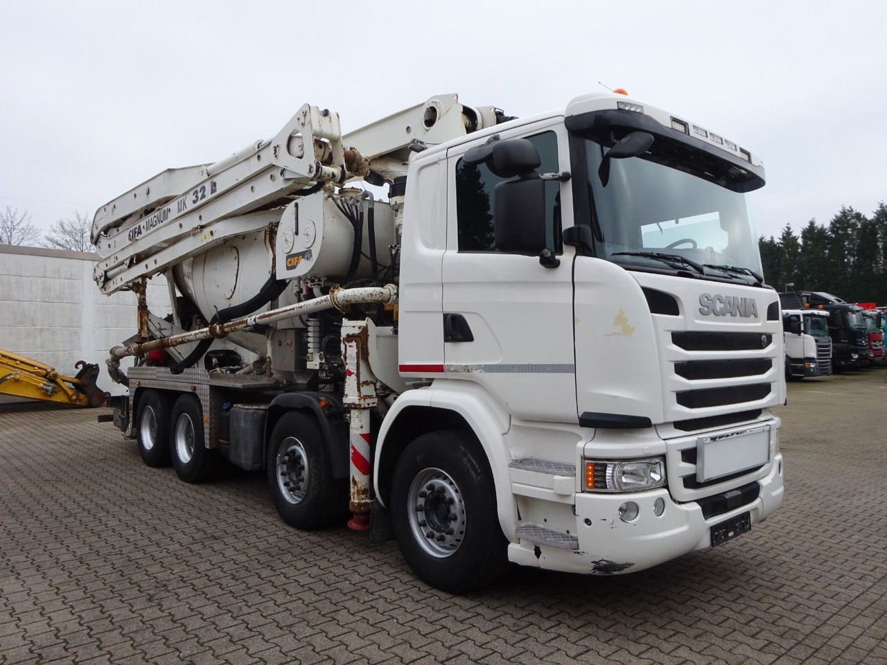 Scania PUMI CIFA 32 Meter 4 Knick. Scania PUMI CIFA 32 Meter 4 Knick. - Betongpumpe: bilde 1 Scania PUMI CIFA 32 Meter 4 Knick. Scania PUMI CIFA 32 Meter 4 Knick. - Betongpumpe: bilde 1