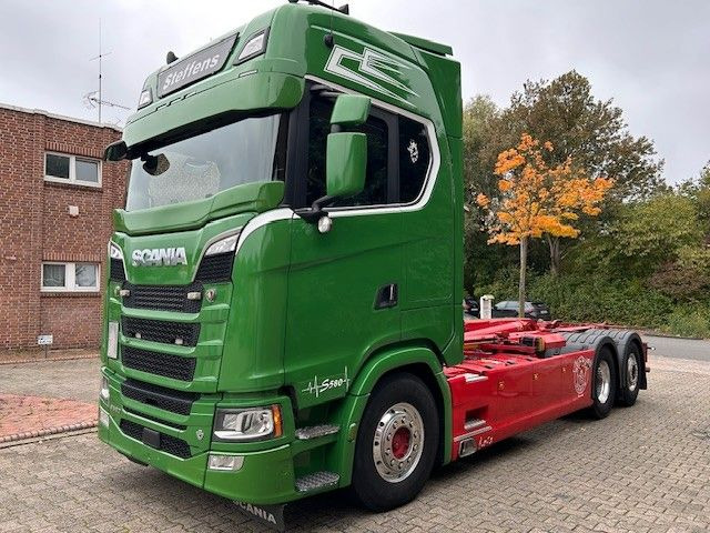 Scania S580 V8 MEILLER Abroller mit Lift+Lenkachse 6x2 - Krokbil: bilde 1 Scania S580 V8 MEILLER Abroller mit Lift+Lenkachse 6x2 - Krokbil: bilde 1