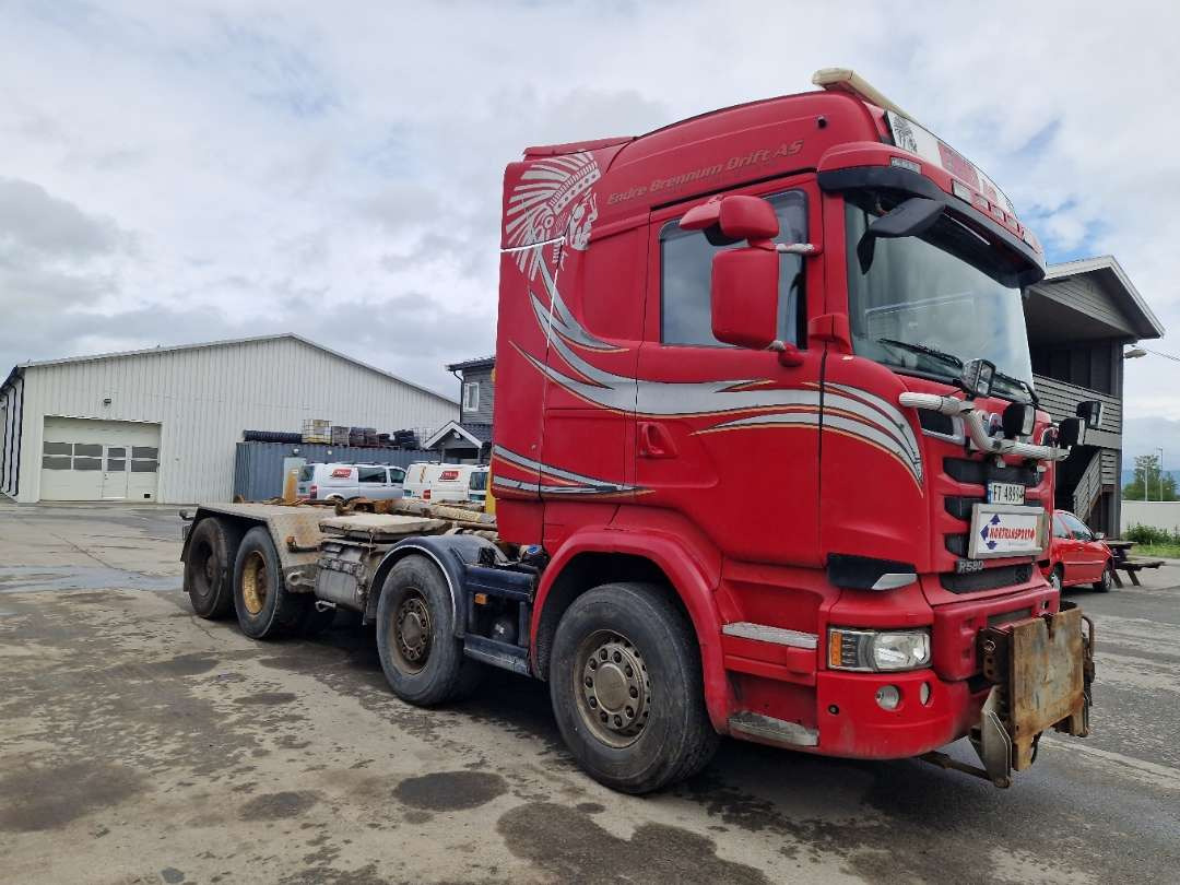Scania R580 Brøytebil med sideplog og hydraulisk saltsystem - Krokbil: bilde 3 Scania R580 Brøytebil med sideplog og hydraulisk saltsystem - Krokbil: bilde 3