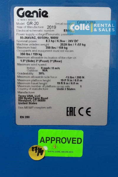 Ny Lift Genie GR-20 | 2020: bilde 9 Ny Lift Genie GR-20 | 2020: bilde 9
