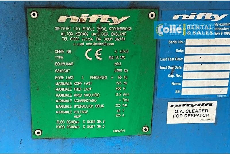 Bomlift Niftylift HR 21 D E | 2013: bilde 10
