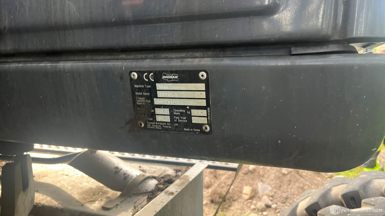 Doosan DX170, 2017, Varkaus - Hjulgraver: bilde 5 Doosan DX170, 2017, Varkaus - Hjulgraver: bilde 5