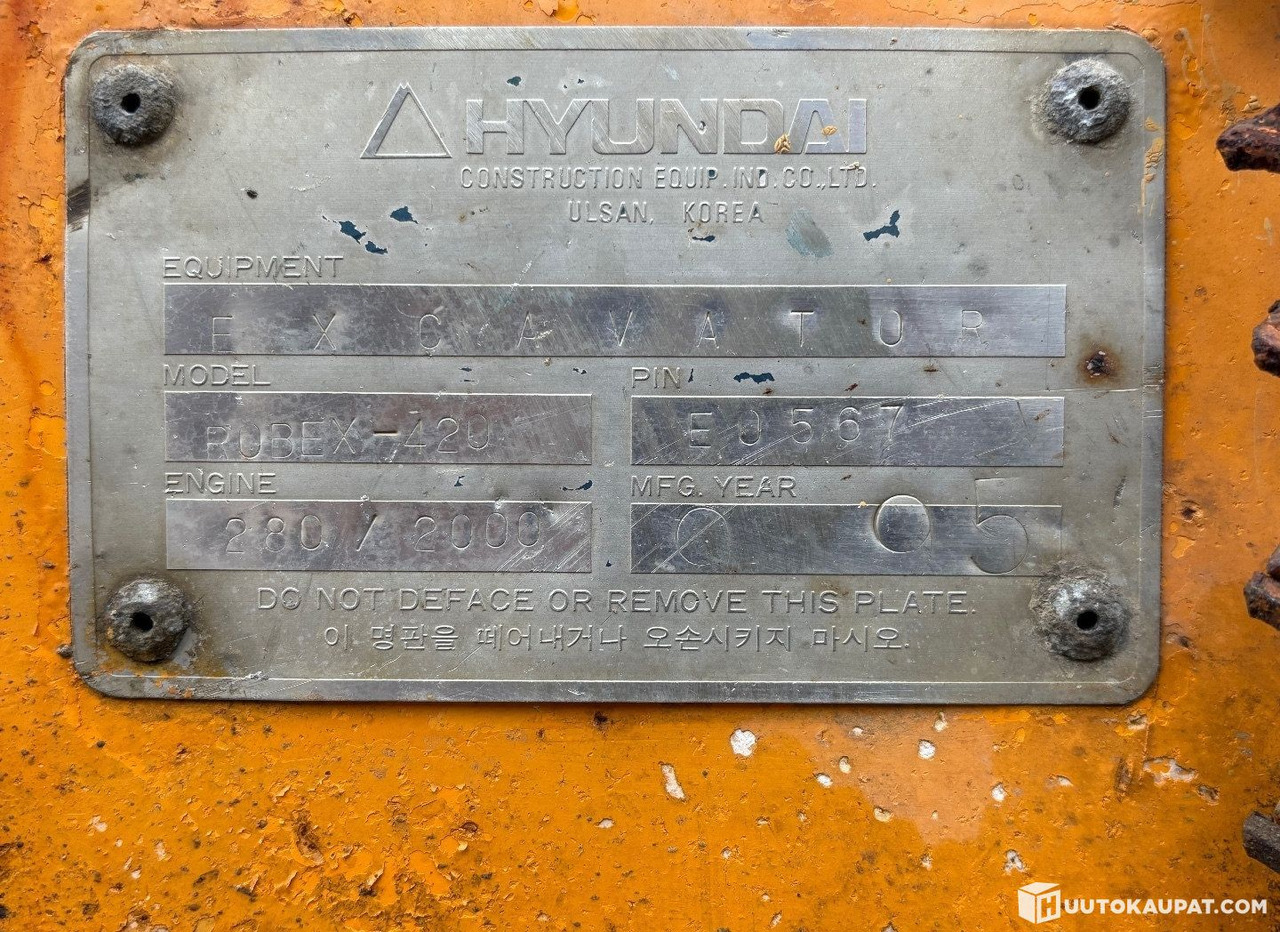 Beltegraver Hyundai Robex 420 LC, crawler excavator, 1995, Mäntsälä: bilde 6 Beltegraver Hyundai Robex 420 LC, crawler excavator, 1995, Mäntsälä: bilde 6