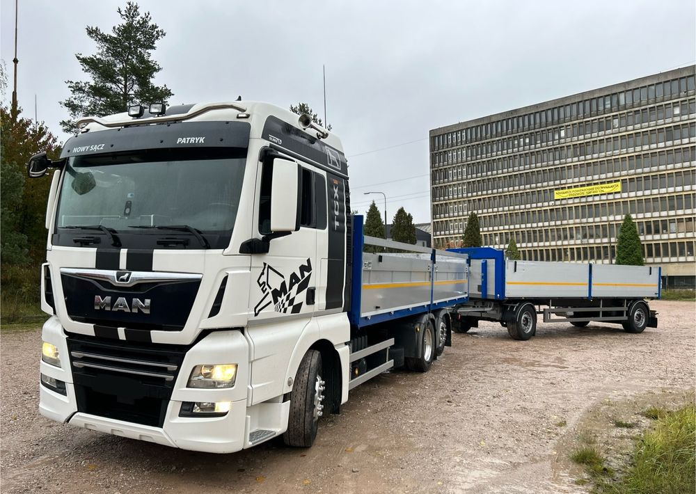 MAN TGX Tandem 1m burty TOP KOMPLET / ALUFELGI / zarejestrowany gotowy do pracy / przyczepa 18t / FULL OPCJA / 26.420 26.460 26.500 26.400 26.440 26.480 26.510 460 500 - Annet utstyr: bilde 1 MAN TGX Tandem 1m burty TOP KOMPLET / ALUFELGI / zarejestrowany gotowy do pracy / przyczepa 18t / FULL OPCJA / 26.420 26.460 26.500 26.400 26.440 26.480 26.510 460 500 - Annet utstyr: bilde 1