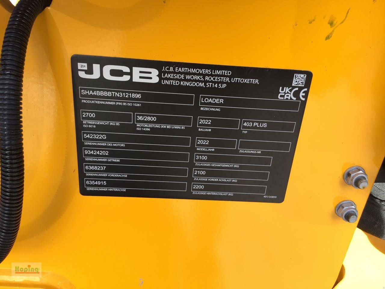 Minilaster JCB 403 PLUS: bilde 9