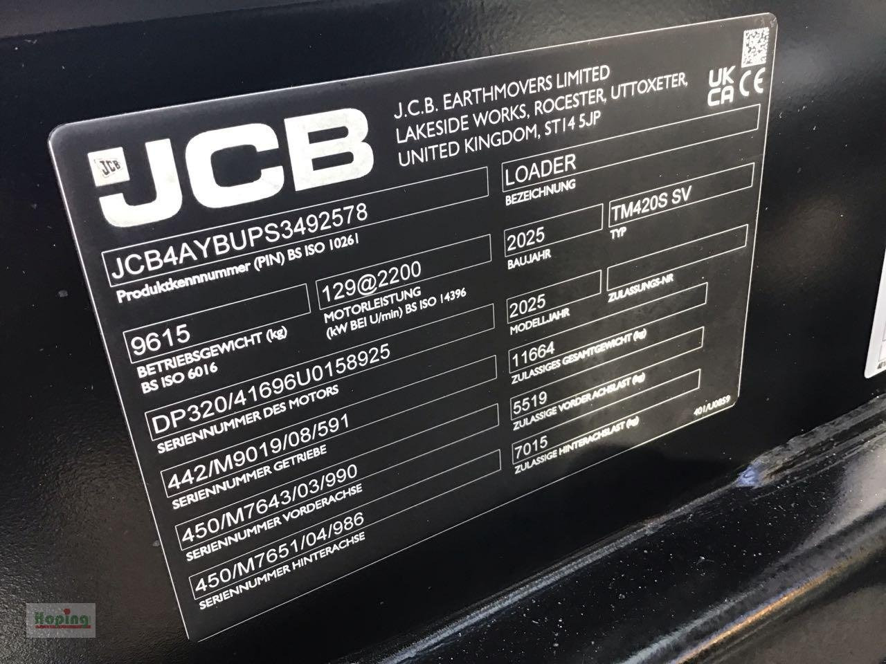 JCB TM420S AGRI - Stufe V - Teleskophjullaster: bilde 5 JCB TM420S AGRI - Stufe V - Teleskophjullaster: bilde 5