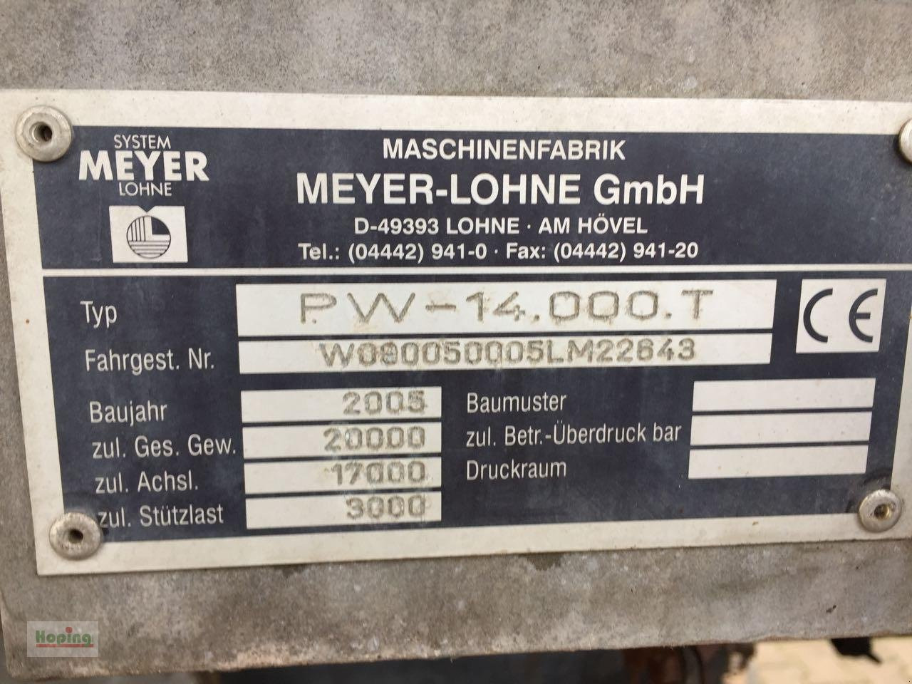 Gjødselvogn Meyer-Lohne PW 14000T: bilde 16