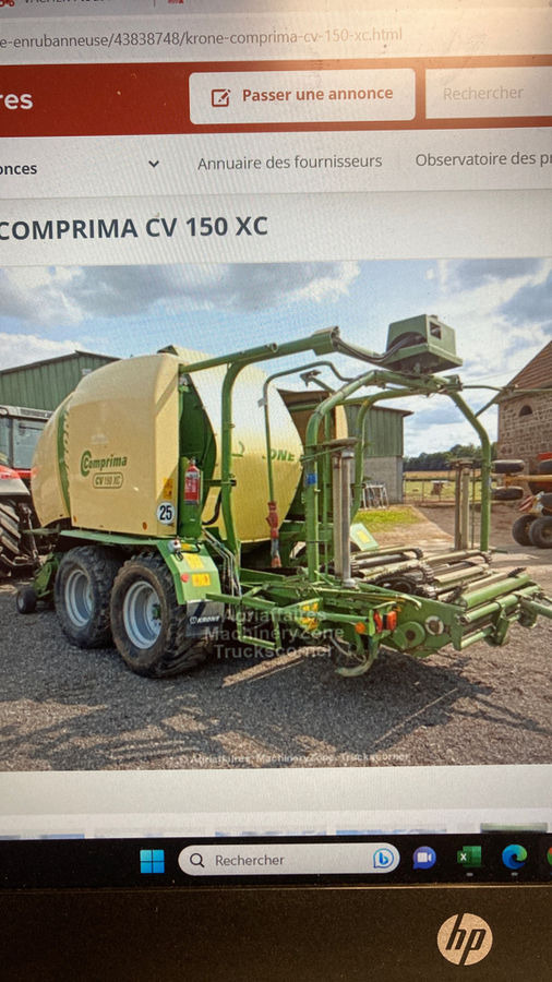 Krone Comprima CV 150 XC - Rundballepresse: bilde 3 Krone Comprima CV 150 XC - Rundballepresse: bilde 3