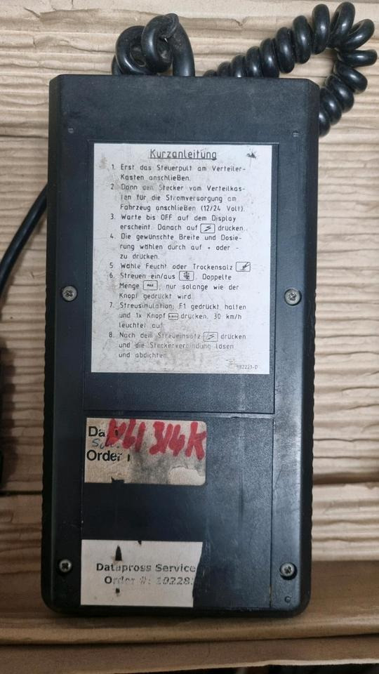 NU 314K Steuerung Schmidt Nido Aebi Salzstreuer Salzsilo Bedienung 92203 Stratos Mitos - Elektrisk system for Utility-/ Spesiell maskin: bilde 2 NU 314K Steuerung Schmidt Nido Aebi Salzstreuer Salzsilo Bedienung 92203 Stratos Mitos - Elektrisk system for Utility-/ Spesiell maskin: bilde 2