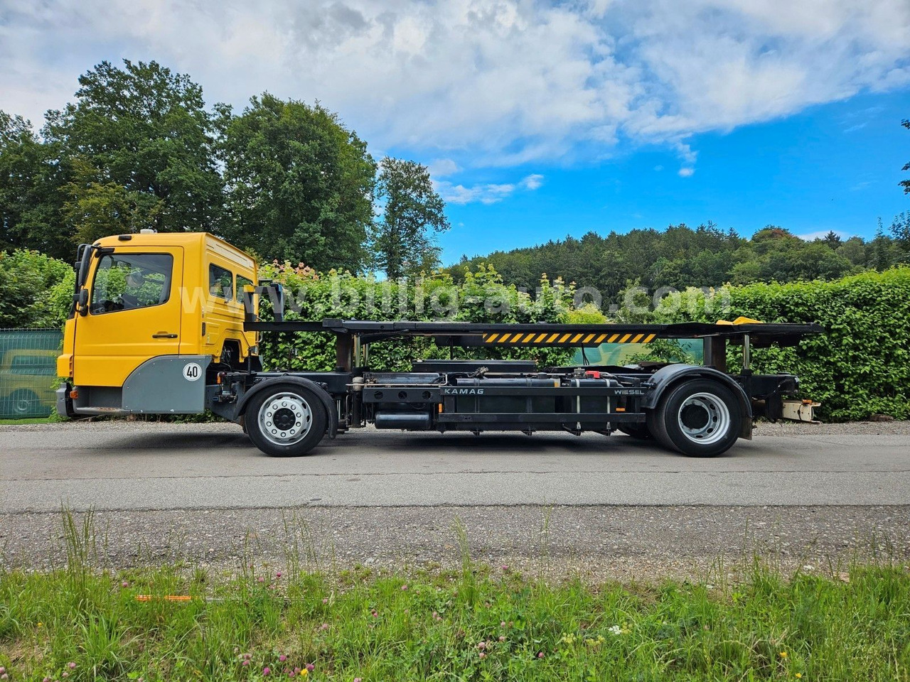 Container-transport/ Vekselflak lastebil Mercedes-Benz Kamag * WBH 25 * Wiesel * Umsetzer * Sattelkupp.: bilde 6