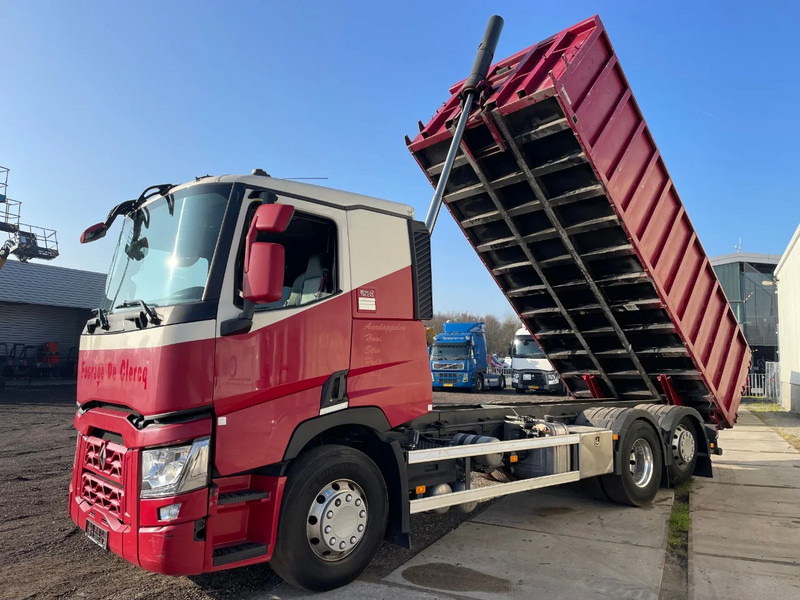 Tippbil Renault T / 6x2 VOLLEDIG LUCHTGEVEERD / ALU VELGEN / HANDGESCHAKELD / LOW KM / ALU KIPPER 22.5 M3: bilde 12
