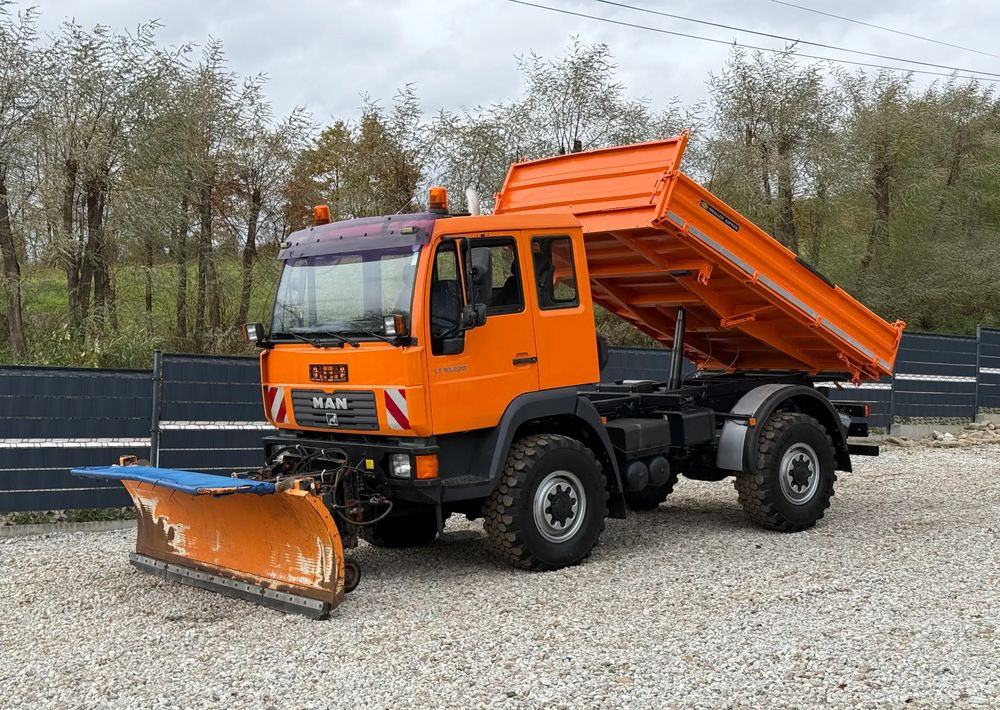 MAN * MAN 10-220 * Pług * Kiper Wywrotka Meiller * 4x4 * Zimowe Utrzymanie * Unimog * - Tippbil: bilde 1 MAN * MAN 10-220 * Pług * Kiper Wywrotka Meiller * 4x4 * Zimowe Utrzymanie * Unimog * - Tippbil: bilde 1