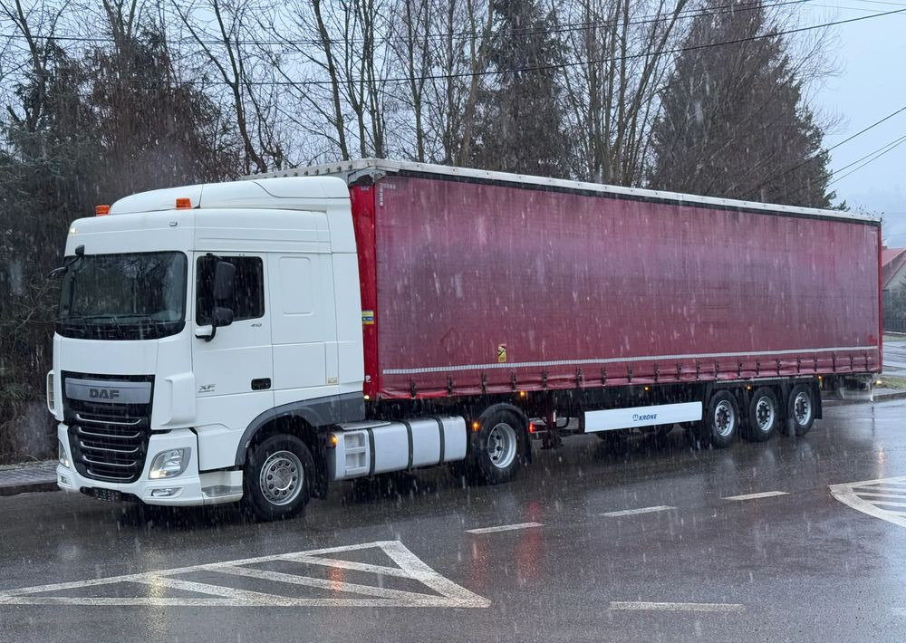 DAF * Zestaw * DAF 106 Euro 6 + Naczepa Krone * Bardzo Dobry Stan - Trekkvogn, Gardintrailer: bilde 1 DAF * Zestaw * DAF 106 Euro 6 + Naczepa Krone * Bardzo Dobry Stan - Trekkvogn, Gardintrailer: bilde 1