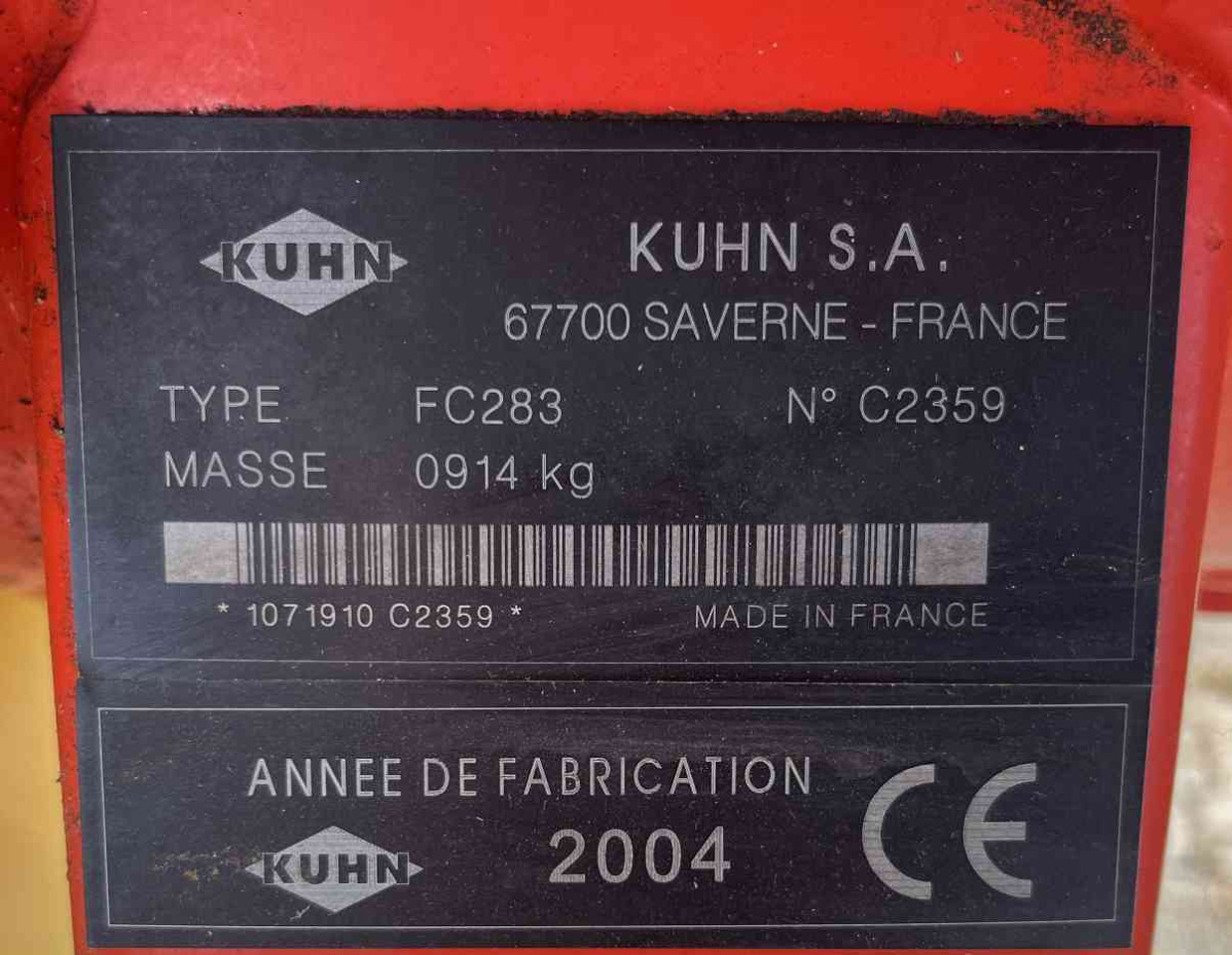 Kuhn FC283 schijvenmaaier achtermaaier weidebouwmachines - Slåmaskin: bilde 4 Kuhn FC283 schijvenmaaier achtermaaier weidebouwmachines - Slåmaskin: bilde 4