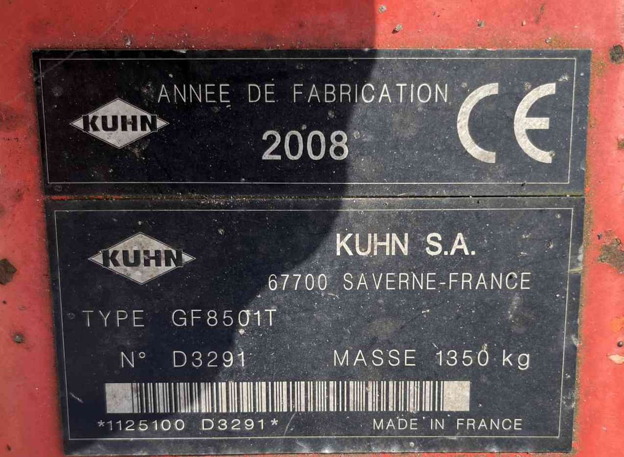 Kuhn GF 8501T Tedder Schudder Kreiselheuer weidebouwmachines - Høyvender: bilde 4 Kuhn GF 8501T Tedder Schudder Kreiselheuer weidebouwmachines - Høyvender: bilde 4