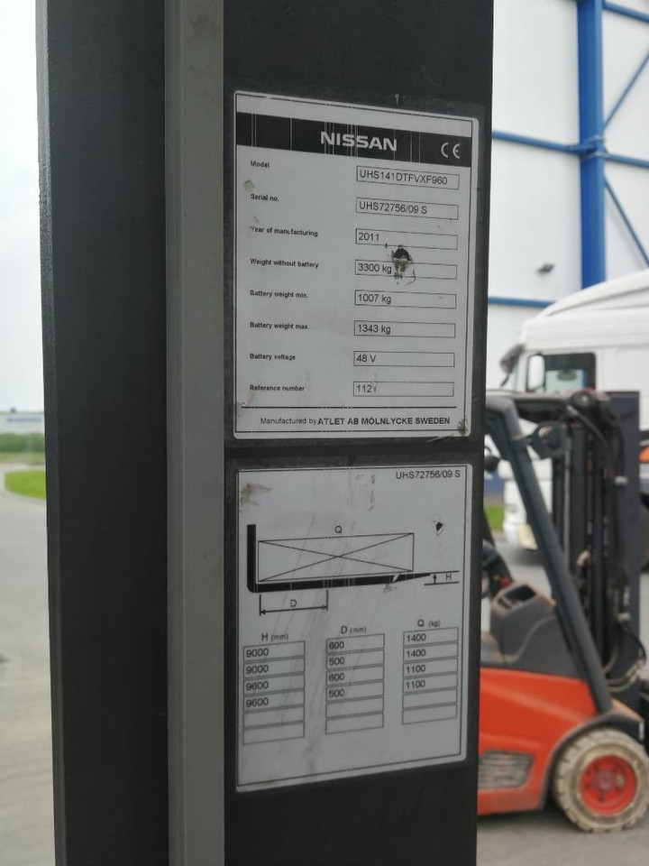 Reachtruck Nissan UHS 141 DTFVXF960: bilde 6