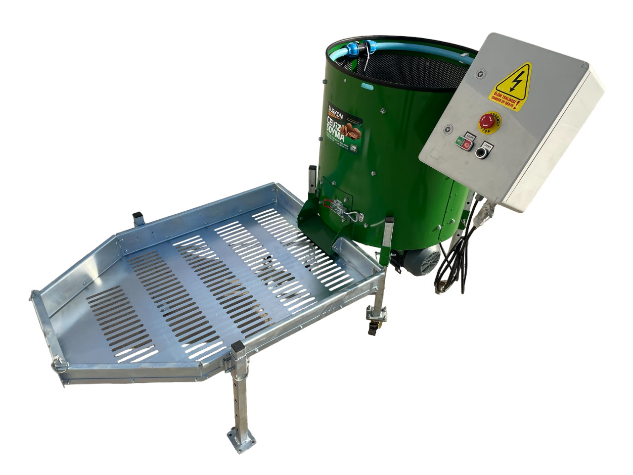 Burkon 190LT 80kg Devir Ayarlı (Rendeli) Ceviz Soyma Makinesi - Utstyr for næringsmiddelindustrien: bilde 1 Burkon 190LT 80kg Devir Ayarlı (Rendeli) Ceviz Soyma Makinesi - Utstyr for næringsmiddelindustrien: bilde 1