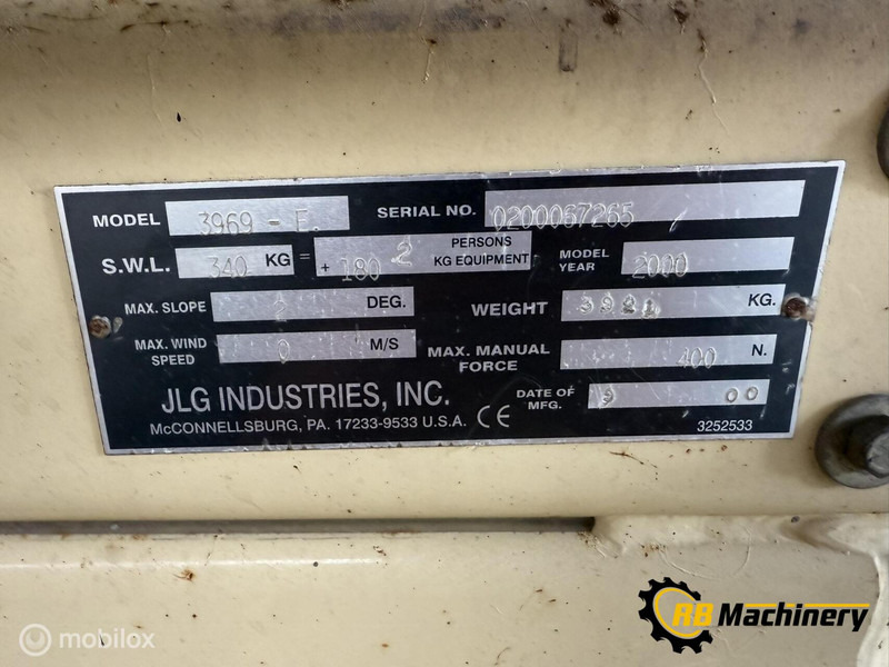 Onbekend merken JLG 3969 - Gaffeltruck: bilde 4 Onbekend merken JLG 3969 - Gaffeltruck: bilde 4