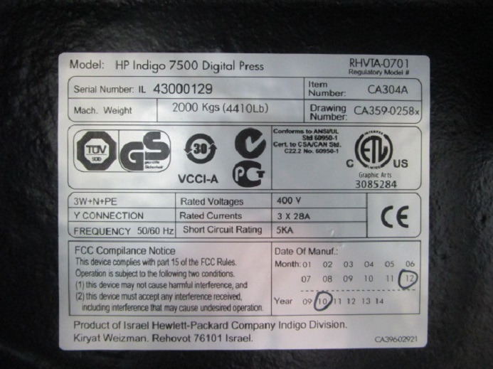 Digital trykkmaskin HP INDIGO 7500 Digital Press: bilde 11