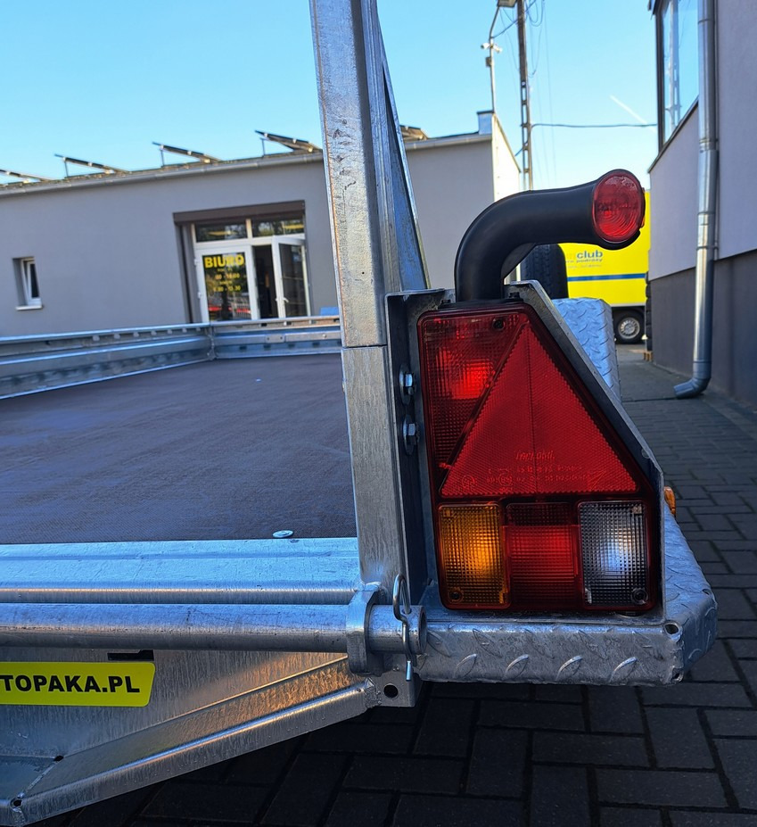 Ny Maskinhenger PRZYCZEPA LAWETA DO MINIKOPARKI KOPARKI 3 OSIE / MINI EXCAVATOR TRANSPORTER TRAILER 3 AXLES: bilde 7