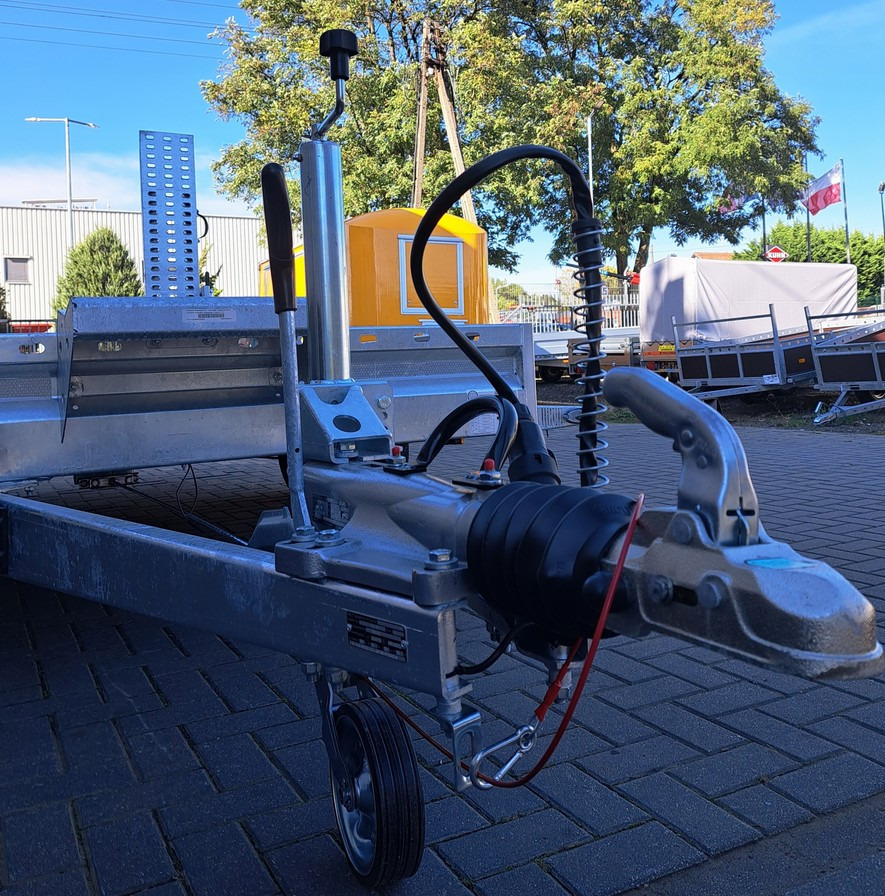 Ny Maskinhenger PRZYCZEPA LAWETA DO MINIKOPARKI KOPARKI 3 OSIE / MINI EXCAVATOR TRANSPORTER TRAILER 3 AXLES: bilde 6