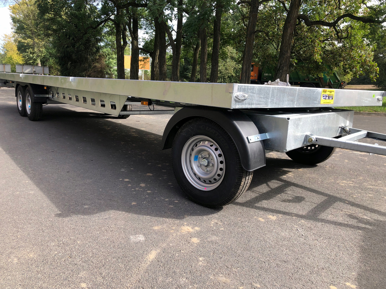 PRZYCZEPA OBROTNICA PLATFORMA 8m 3500 KG / TURNTABLE PLATFORM TRAILER 8m 3500 KG - Planhenger/ Flathenger: bilde 5 PRZYCZEPA OBROTNICA PLATFORMA 8m 3500 KG / TURNTABLE PLATFORM TRAILER 8m 3500 KG - Planhenger/ Flathenger: bilde 5