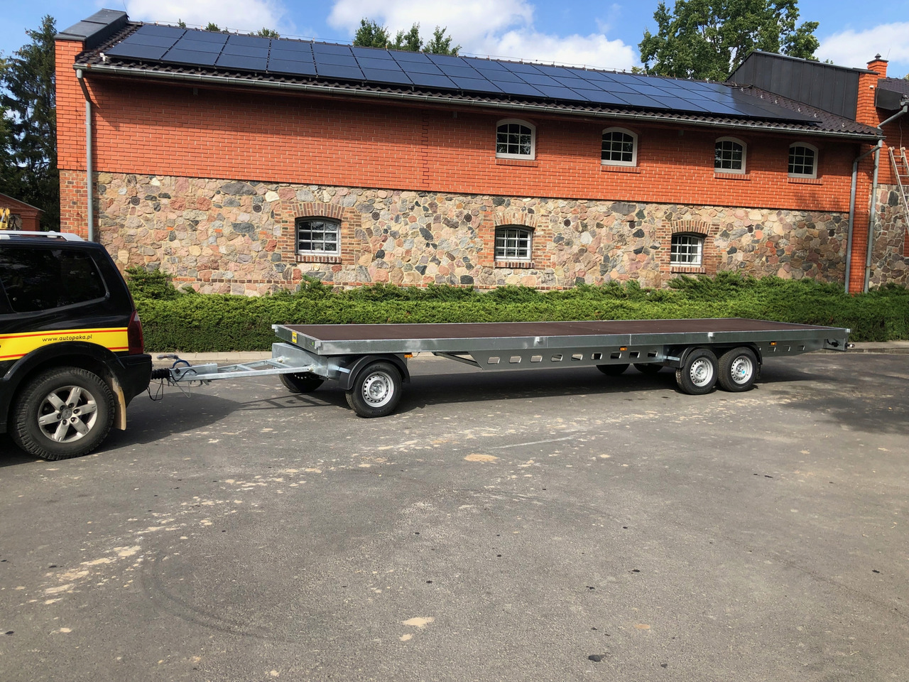 PRZYCZEPA OBROTNICA PLATFORMA 8m 3500 KG / TURNTABLE PLATFORM TRAILER 8m 3500 KG - Planhenger/ Flathenger: bilde 3 PRZYCZEPA OBROTNICA PLATFORMA 8m 3500 KG / TURNTABLE PLATFORM TRAILER 8m 3500 KG - Planhenger/ Flathenger: bilde 3