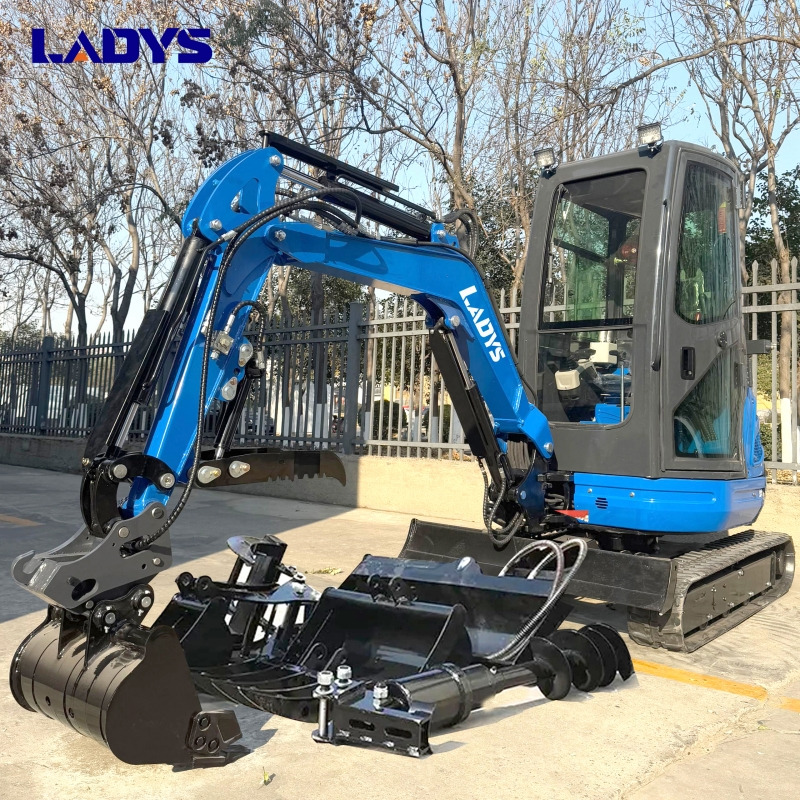 LADYS DY25U Mini Excavator Digger Miniexcavadora EPA Kubota Engine Mini Excavator For Sale With Mini Excavator Attachment Set - Beltegraver: bilde 1 LADYS DY25U Mini Excavator Digger Miniexcavadora EPA Kubota Engine Mini Excavator For Sale With Mini Excavator Attachment Set - Beltegraver: bilde 1