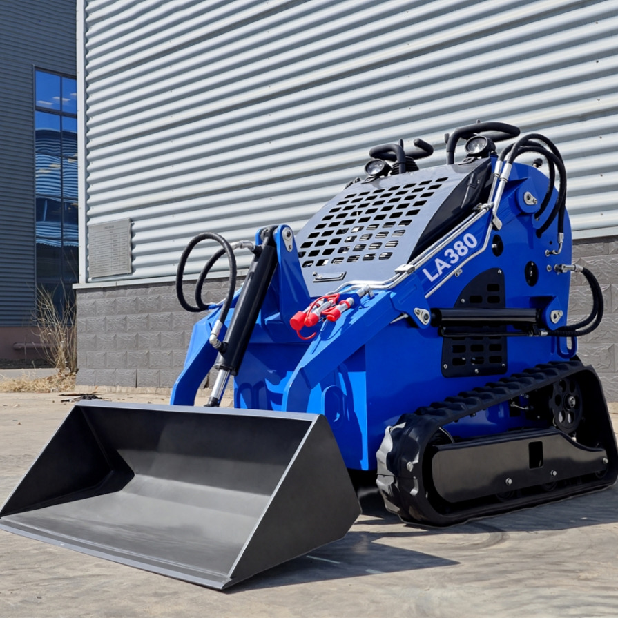 LEZUM Free Shipping LA380 Mini Skid Steer Loader Compact Track Diesel Cheap Mini Skid Steer Loader For Sale With Mini Skid Steer Attachments 4 In 1 Bucket - Kompaktlaster: bilde 4 LEZUM Free Shipping LA380 Mini Skid Steer Loader Compact Track Diesel Cheap Mini Skid Steer Loader For Sale With Mini Skid Steer Attachments 4 In 1 Bucket - Kompaktlaster: bilde 4