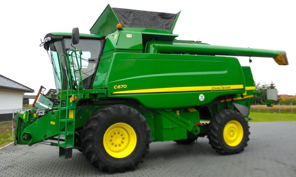 John Deere C 670 2008 Rok, heder 7,6m, 1900 mtg, Nie Malowany, Stan Idealny - Skurtresker: bilde 5 John Deere C 670 2008 Rok, heder 7,6m, 1900 mtg, Nie Malowany, Stan Idealny - Skurtresker: bilde 5