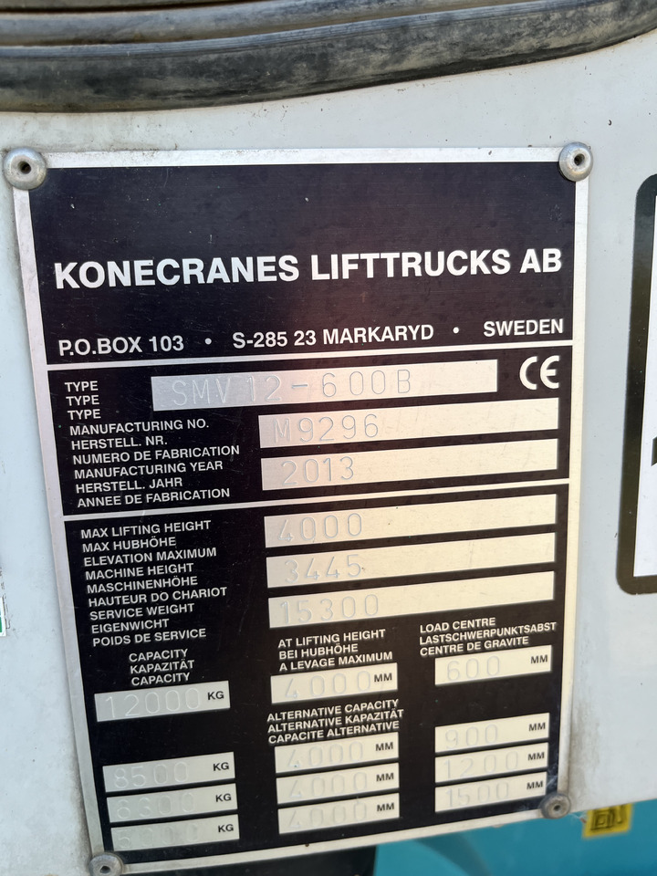 Leie KONECRANES Smv12-600B KONECRANES Smv12-600B: bilde 7 Leie KONECRANES Smv12-600B KONECRANES Smv12-600B: bilde 7