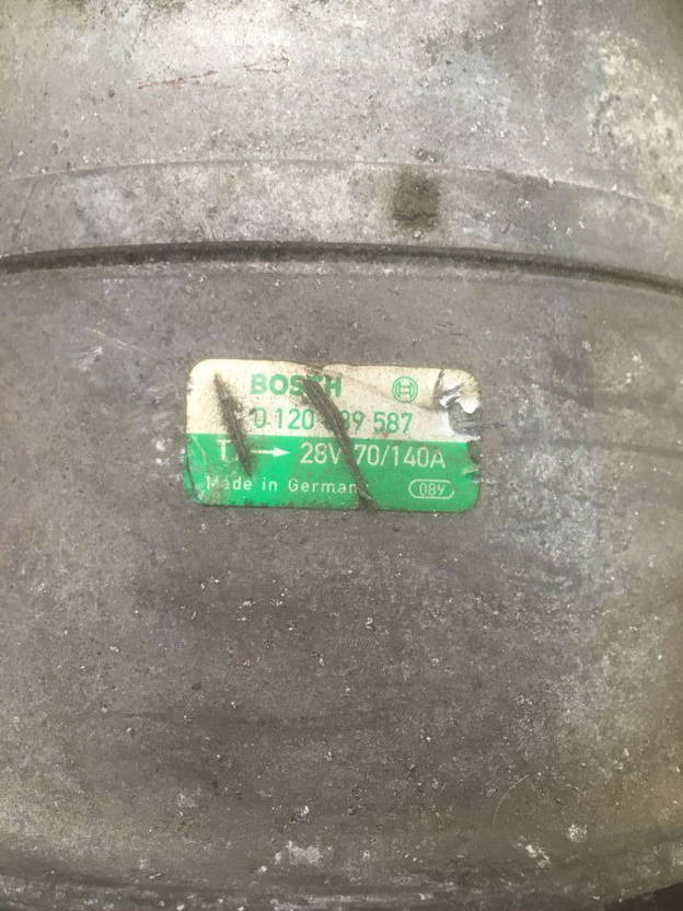 Bosch Lichtmaschine 140A Bosch 0120689587 / 0120689574 / 0120689571 0120689536 M - Dynamo for Buss: bilde 2 Bosch Lichtmaschine 140A Bosch 0120689587 / 0120689574 / 0120689571 0120689536 M - Dynamo for Buss: bilde 2