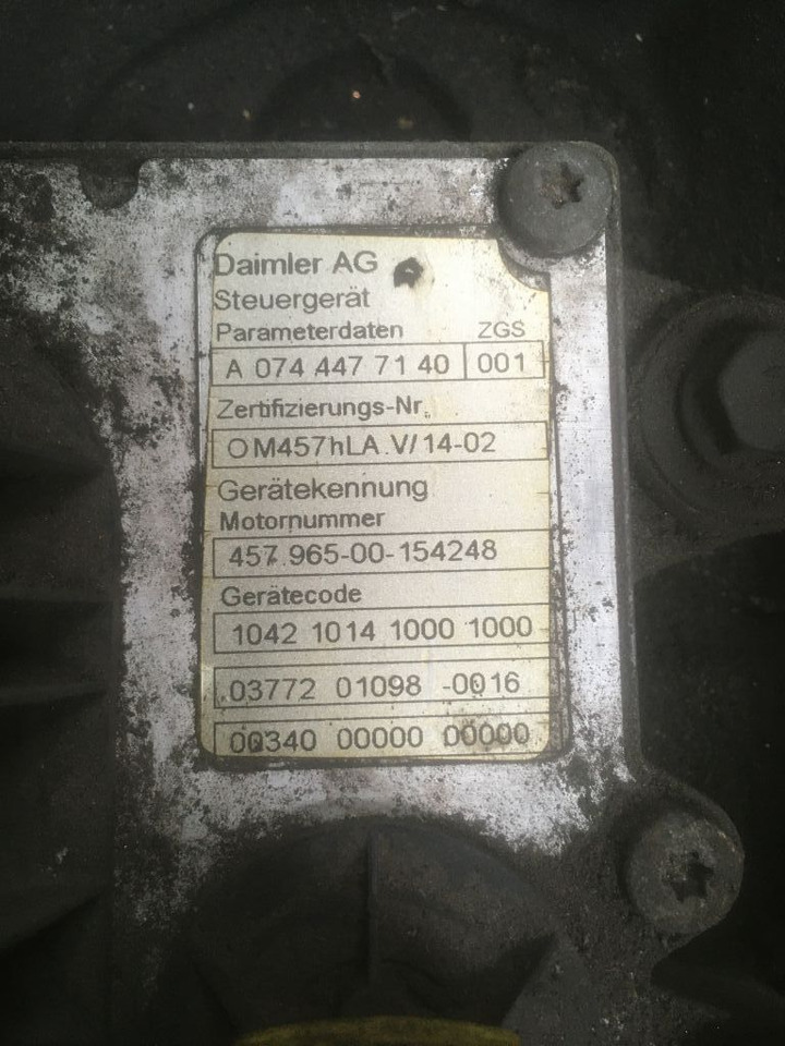 Mercedes-Benz Mercedes Motor OM 457 HLA 457HLA Euro 5 Citaro LE Bj. 2008 457.965 Integro Tourismo - Motor for Buss: bilde 4 Mercedes-Benz Mercedes Motor OM 457 HLA 457HLA Euro 5 Citaro LE Bj. 2008 457.965 Integro Tourismo - Motor for Buss: bilde 4