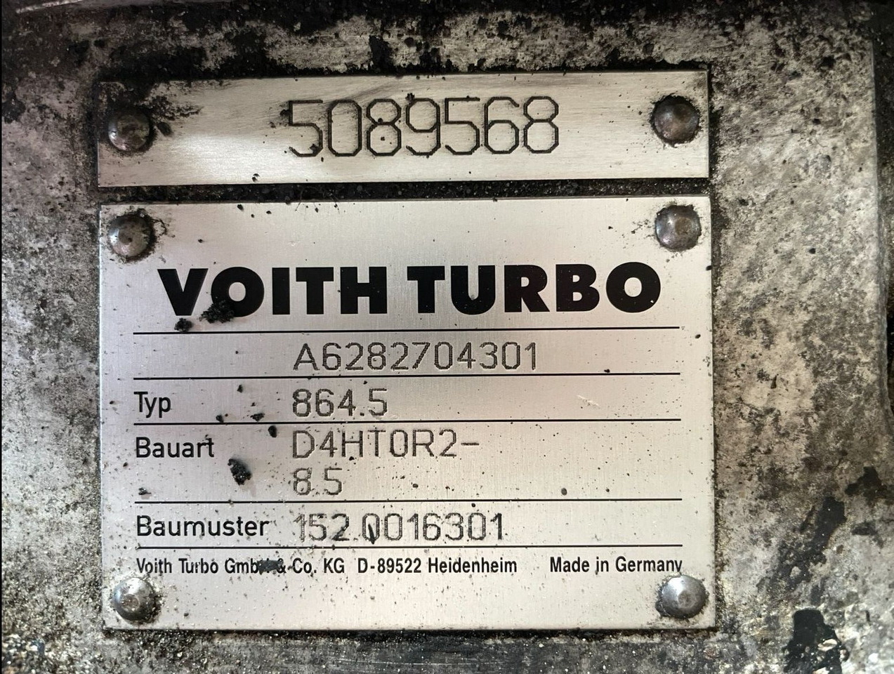 Voith Mercedes Citaro Voith Getriebe 864.5 D4HT0R2-8,5 A6282704301 152.0016301 5 - Girkasse og deler for Buss: bilde 3 Voith Mercedes Citaro Voith Getriebe 864.5 D4HT0R2-8,5 A6282704301 152.0016301 5 - Girkasse og deler for Buss: bilde 3